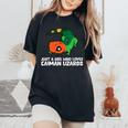 Just A Girl Who Loves Caiman Lizards ファニーカイマントカゲ レディースオーバーサイズコンフォートTシャツ Black