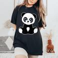 Panda Lover 幼児 女の子 男の子 トゥイーン キッズ かわいいパンダ ユース レディースオーバーサイズコンフォートTシャツ Black