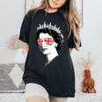 Queen Elizabeth Iiunglasses British Crown エリザベス女王 Meme レディースオーバーサイズコンフォートTシャツ Black