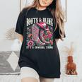 ブーツ Its Bling Cowgirl Thing Countryintage Western レディースオーバーサイズコンフォートTシャツ Black