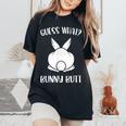 面白いイースタージョークguess What Bunny Butt メンズ レディース レディースオーバーサイズコンフォートTシャツ Black