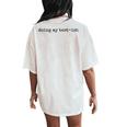 Doing My Best Ish Mental Health Sarcastic Mom Womens Women's Oversized Comfort T-Shirt Back Print Ivory