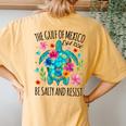 Gulf Of Mexico Estd 1550 Turtle Be Salty And Resist Women's Oversized Comfort T-Shirt Back Print Mustard Gulf Of Mexico Estd 1550 Turtle Be Salty And Resist Women's Oversized Comfort T-Shirt Back Print Mustard