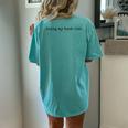 Doing My Best Ish Mental Health Sarcastic Mom Womens Women's Oversized Comfort T-Shirt Back Print Chalky Mint
