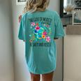 Gulf Of Mexico Estd 1550 Turtle Be Salty And Resist Women's Oversized Comfort T-Shirt Back Print Chalky Mint Gulf Of Mexico Estd 1550 Turtle Be Salty And Resist Women's Oversized Comfort T-Shirt Back Print Chalky Mint