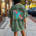 Gulf Of Mexico Estd 1550 Turtle Be Salty And Resist Women's Oversized Comfort T-Shirt Back Print Moss Gulf Of Mexico Estd 1550 Turtle Be Salty And Resist Women's Oversized Comfort T-Shirt Back Print Moss