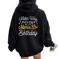 33 歳 母の誕生日 It's My Mom's 33Rd Birthday 長袖tシャツ レディース オーバーサイズ パーカー バックプリント Black