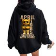 41歳 1985年4月 テディベア 41歳 誕生日 男性 女性 レディース オーバーサイズ パーカー バックプリント Black