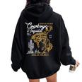 Cowboys And Tequila Country Rodeo Vintage Horse Riding Texas Women Oversized Hoodie Back Print Black