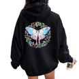 This Is Not Even My Final Form Trans Pride Moth Women Oversized Hoodie Back Print Black