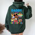 Daddy Of Birthday Girl Gracie Birthday Dolls Girl Party Women Oversized Hoodie Back Print Forest