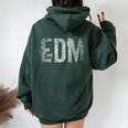 EDM Life Electronic Dance Music For DJ Women Oversized Hoodie Back Print Forest