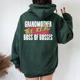 Grandma Nonna Cuello Women Oversized Hoodie Back Print Forest