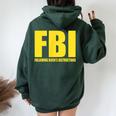 Fbi Bidenの指示に従うアパレル 面白い 男性 女性 レディース オーバーサイズ パーカー バックプリント Navy Blue