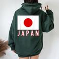 日本の国旗 男性 女性 キッズ レディース オーバーサイズ パーカー バックプリント Navy Blue