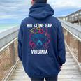Bigtone Gap バージニア Usa クマと花のデザイン 長袖tシャツ レディース オーバーサイズ パーカー バックプリント Forest