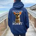 Chihuahua Mommy チワワ ママ ママ 母の日 ママ おもしろ チワワ レディース オーバーサイズ パーカー バックプリント Forest