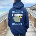 Daddy's Fishing Buddyon Daughter ギフトtシャツ レディース オーバーサイズ パーカー バックプリント Forest