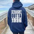 Straight Outta 1996 Womenintage 1996 Birth Of Birthday 長袖tシャツ レディース オーバーサイズ パーカー バックプリント Forest