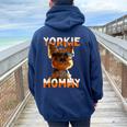 Yorkie Mommyヨーキー ママ 母親 母の日 ママ かわいい ヨークシャー・テリア レディース オーバーサイズ パーカー バックプリント Forest