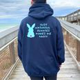 リサイズ ただうさぎを見てるだけで、幸せな気持ちになる Bunny Bunnies Rabit Happy うさぎ レディース オーバーサイズ パーカー バックプリント Forest