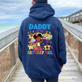 Daddy Of Birthday Girl Gracie Birthday Dolls Girl Party Women Oversized Hoodie Back Print Navy Blue