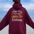 33 歳 母の誕生日 It's My Mom's 33Rd Birthday 長袖tシャツ レディース オーバーサイズ パーカー バックプリント Maroon