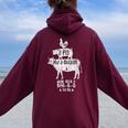 Cow Pig Chicken Bbq Joke 牛と豚と鶏 おかしいバーベキューミートイーター シェフギフト レディース オーバーサイズ パーカー バックプリント Maroon
