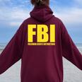 Fbi Bidenの指示に従うアパレル 面白い 男性 女性 レディース オーバーサイズ パーカー バックプリント Maroon