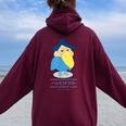 【映画】クレヨンしんちゃん 謎メキ！花の天カス学園 ハシビロコウ風間くん レディース オーバーサイズ パーカー バックプリント Maroon