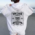 Vintage 1985 Classic 1985 Limited Edition Birthday レディース オーバーサイズ パーカー バックプリント White