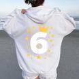 キッズ 誕生日 数字 6歳 男の子 女の子 キング クイーン レディース オーバーサイズ パーカー バックプリント White
