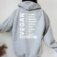 Vegan For Everything プラネットアースデイave The Bees レディース オーバーサイズ パーカー バックプリント Sport Grey