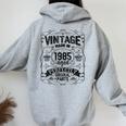 Vintage 1985 Classic 1985 Limited Edition Birthday レディース オーバーサイズ パーカー バックプリント Sport Grey