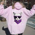 卒寿祝い ねこ サングラス 父 男性 女性 母 猫好き 卒寿 お祝い 90歳 おもしろ おもろい かっこいい レディース オーバーサイズ パーカー バックプリント Light Pink