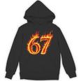 67 Fireixeven Meme Flames スラング 数字 面白い キッズ ティーン 長袖tシャツ パーカー