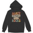 Agate Excited About Rocks ロック地質学オタク パーカー