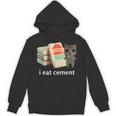 I Eat Cement 猫シャツ キッズ 面白い ダンク 猫 ミーム パーカー