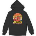 Jesus Has Your Back Jiu Jitsu レトロ クリスチャン メンズ レディース キッズ パーカー
