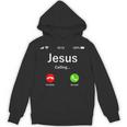 Jesus Is Calling 面白いイエスキリストギフト パーカー