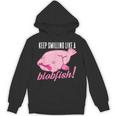 Keepmiling Like A Blobfish デザイン ブログフィッシュファン向け パーカー
