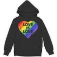 Lgbt Love Is Lovetシャツレトロハートゲイレズビアンプライド月間 パーカー