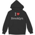 I Love Brooklyn With Heart ミニマリスト シンプル グラフィック パーカー