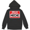 Meche Hello Hi My Name Is ネームオン カスタム パーカー