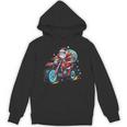 Santa Claus Riding Dirt Bike In a Fun Festive Holiday Ride Tank Top Unisex Hoodie