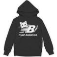 「Nyan Balance」ニャンバランス グラフィック かわいい ねこ パーカー