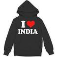 インド I Heart India I Love India パーカー