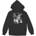セクシーガールグラフィックtシャツ セクシーブロンドメカニックピンナップガールbw パーカー