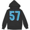 ナンバー 57 スポーツブルーナンバー パーカー
