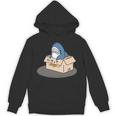 箱入りサメ 長袖tシャツ パーカー